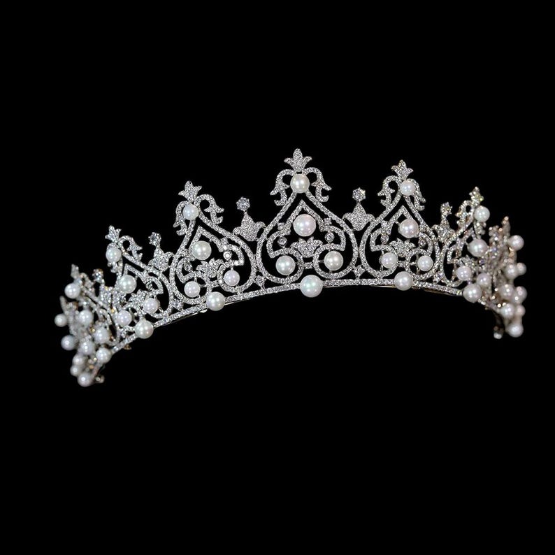 The Württemberg Ornate Pearl Tiara Replica