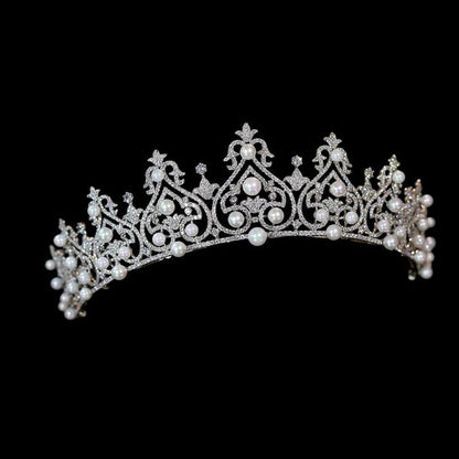 The Württemberg Ornate Pearl Tiara Replica