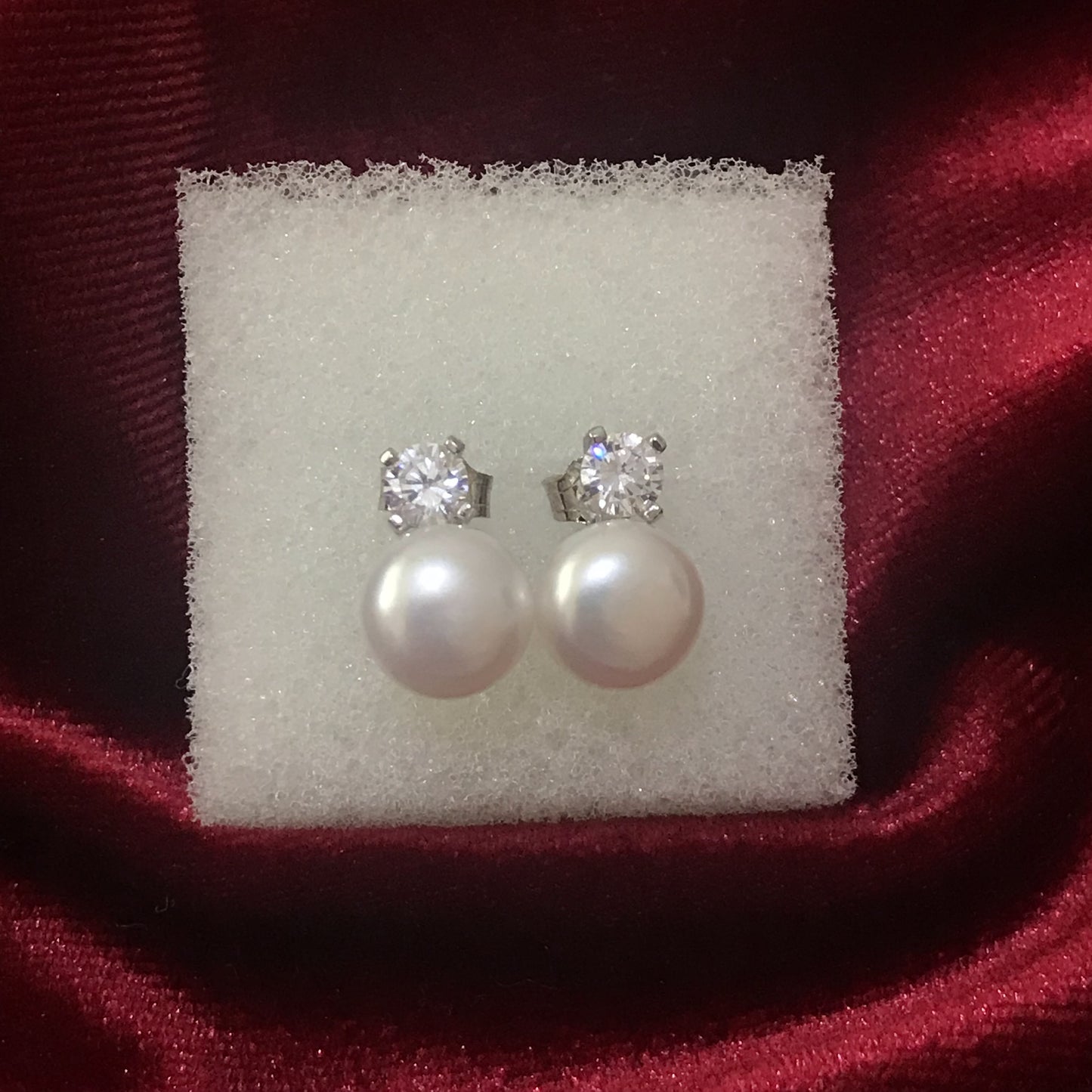 Queen Elizabeth II Pearl and Diamond Earrings Replica - Ladies of Devonshire