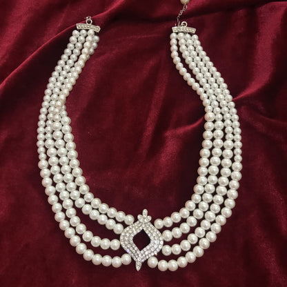 Queen Elizabeth II Japanese 4 Row Pearl Choker Replica
