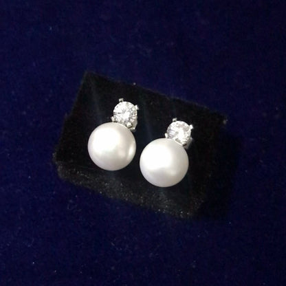 Queen Elizabeth II Pearl and Diamond Earrings Replica - Ladies of Devonshire