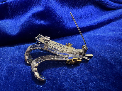 Prince of Wales Ostrich Feather Brooch