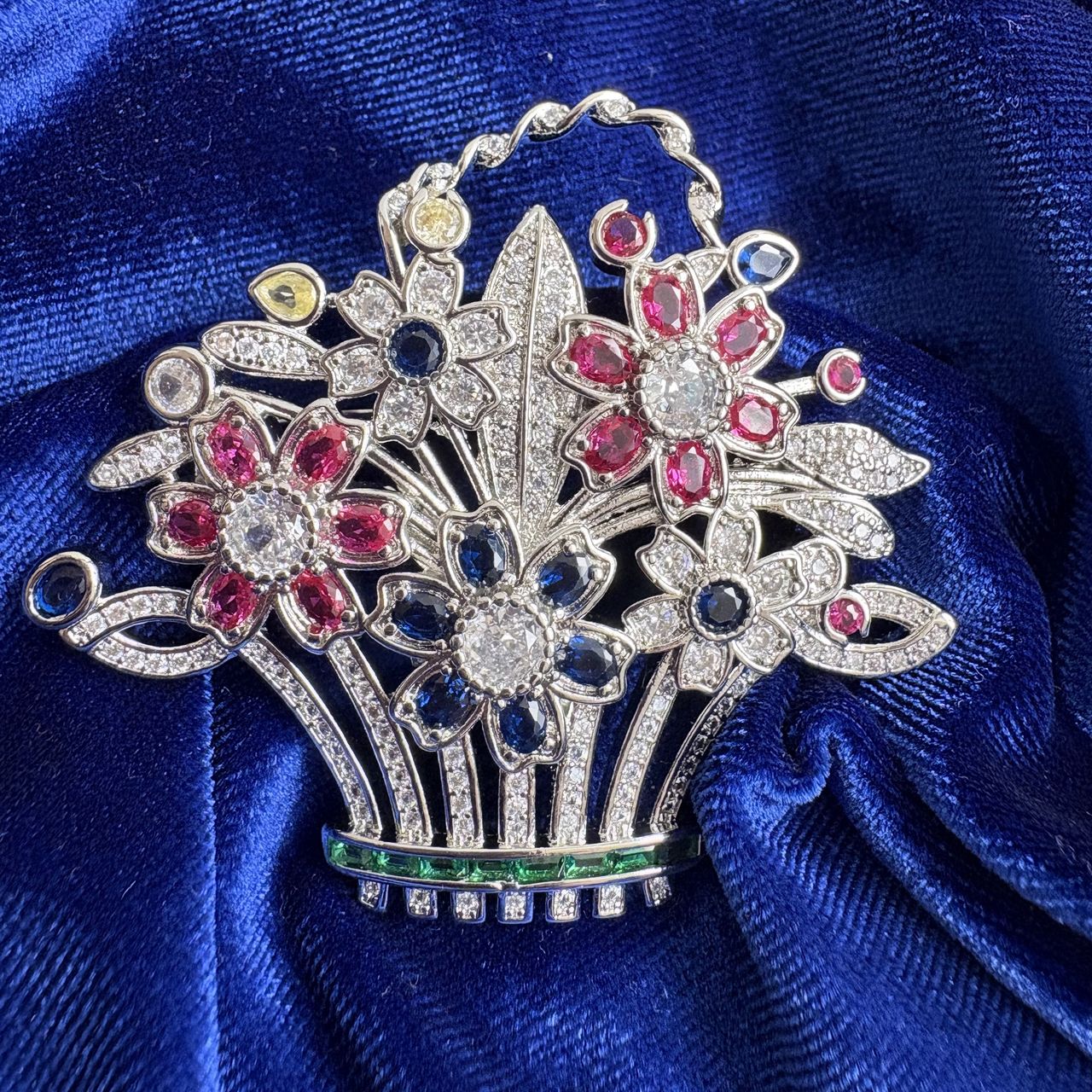 Queen Elizabeth II Flower Basket Brooch