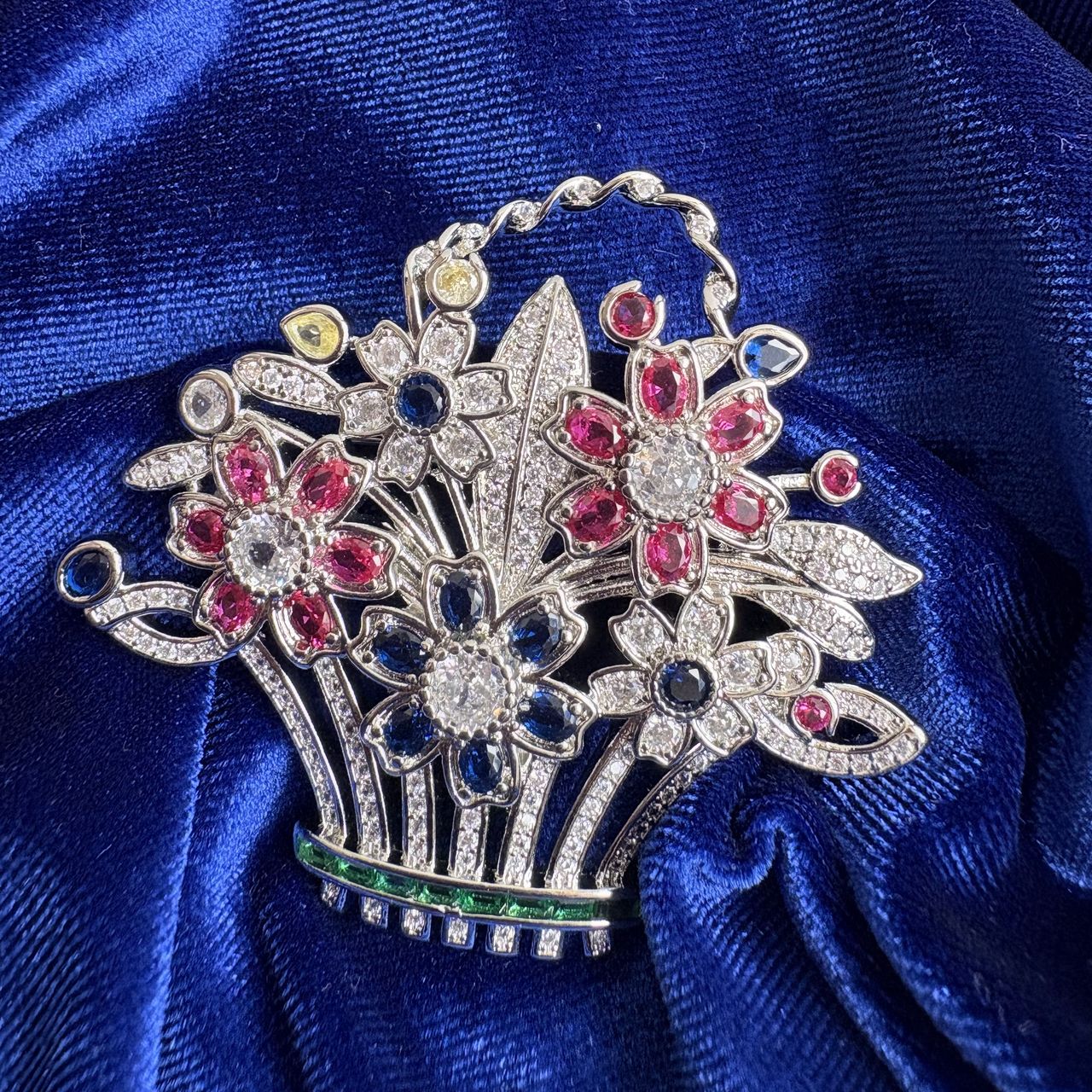 Queen Elizabeth II Flower Basket Brooch