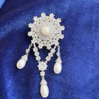 The Emperor of Austria The Teck Pearl and Diamond Brooch Replica