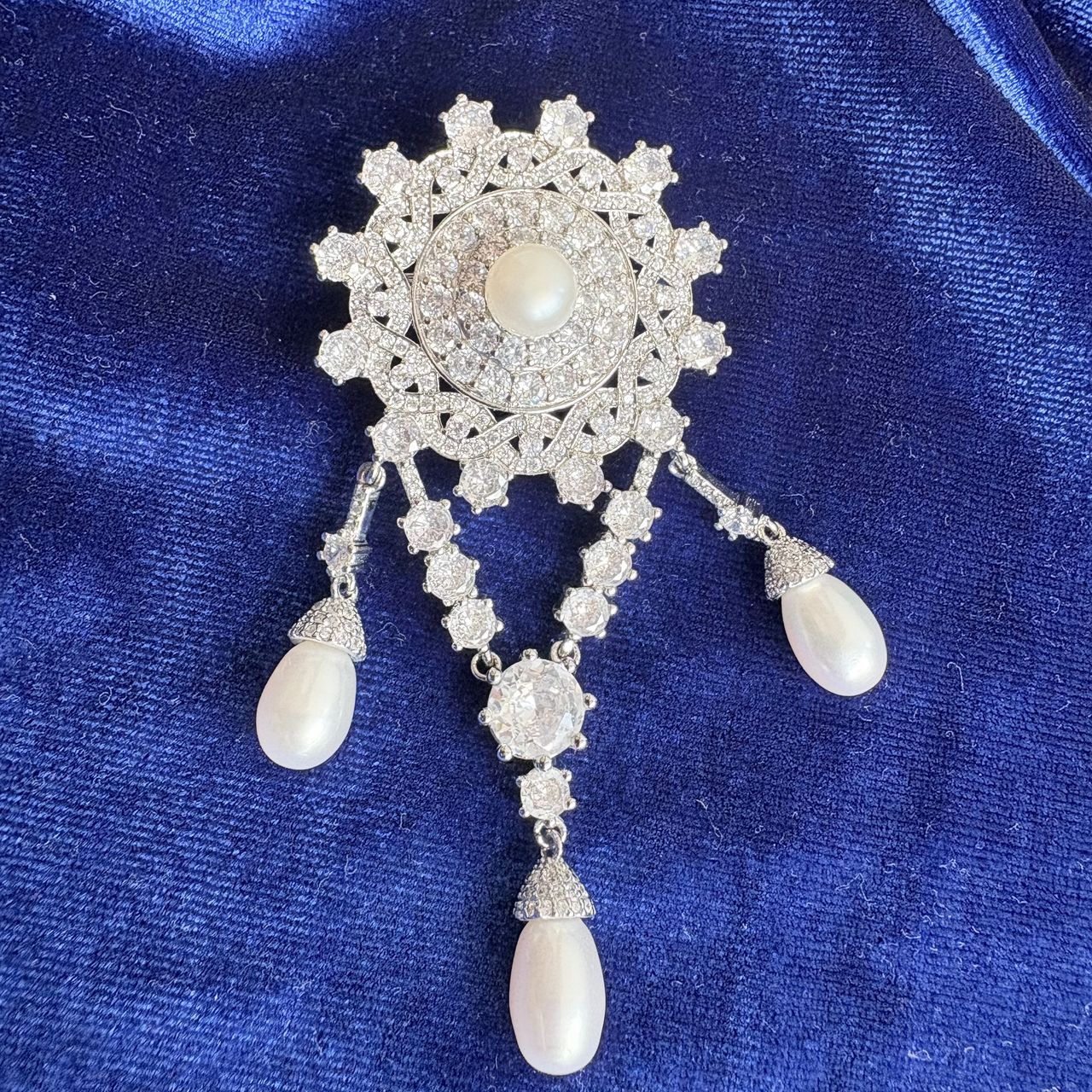 The Emperor of Austria The Teck Pearl and Diamond Brooch Replica