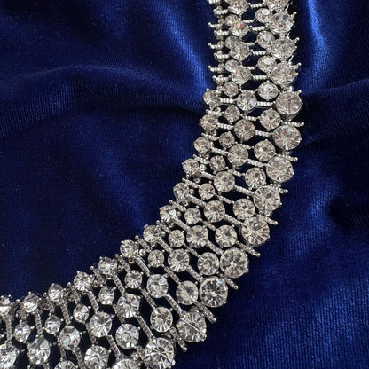 Kate Middleton Fast Fashion Crystal Statement Collar Necklace Replica