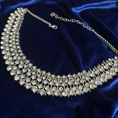 Kate Middleton Fast Fashion Crystal Statement Collar Necklace Replica