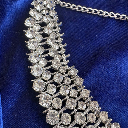 Kate Middleton Fast Fashion Crystal Statement Collar Necklace Replica