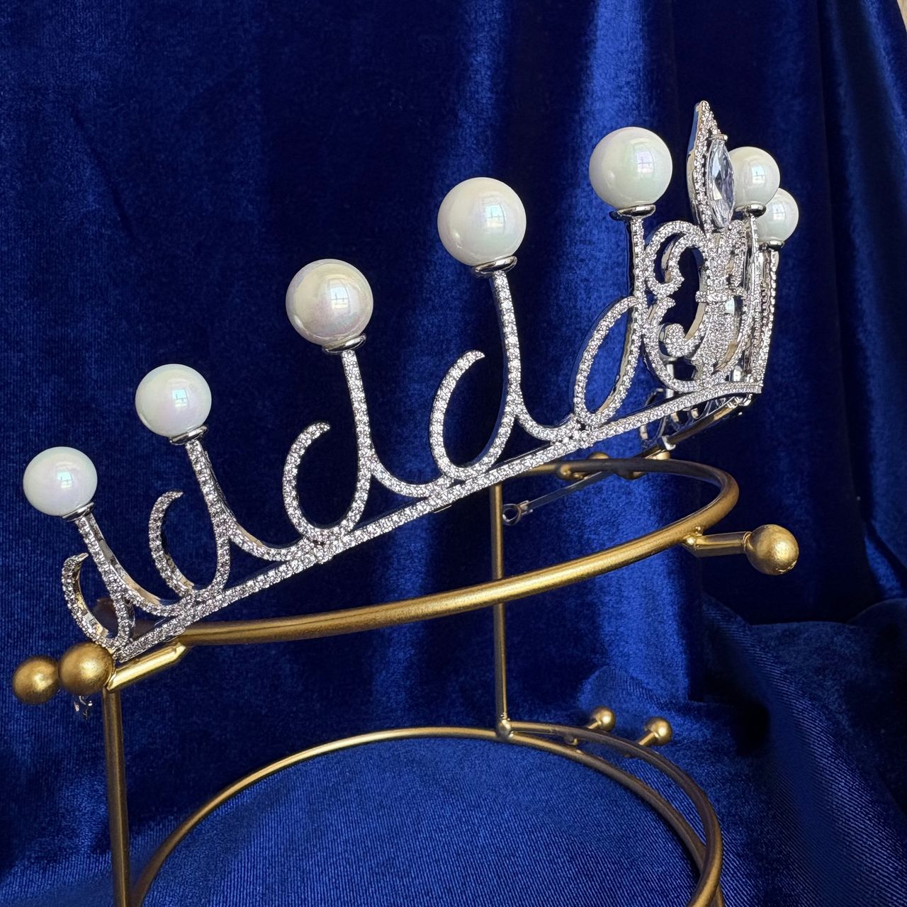 Queen Letizia of Spain Pearl Fleur de Lys Tiara