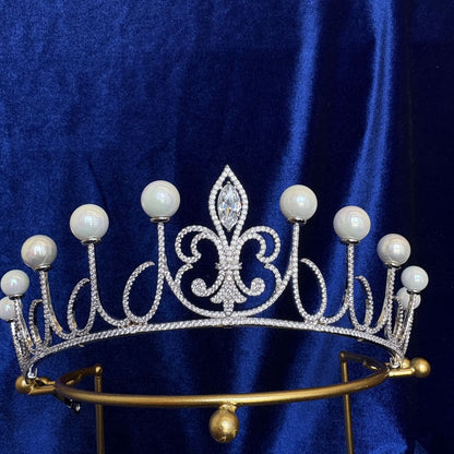 Queen Letizia of Spain Pearl Fleur de Lys Tiara