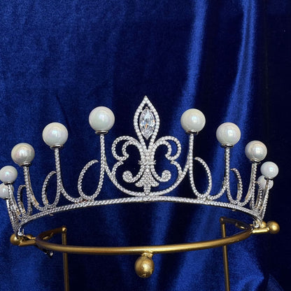 Queen Letizia of Spain Pearl Fleur de Lys Tiara