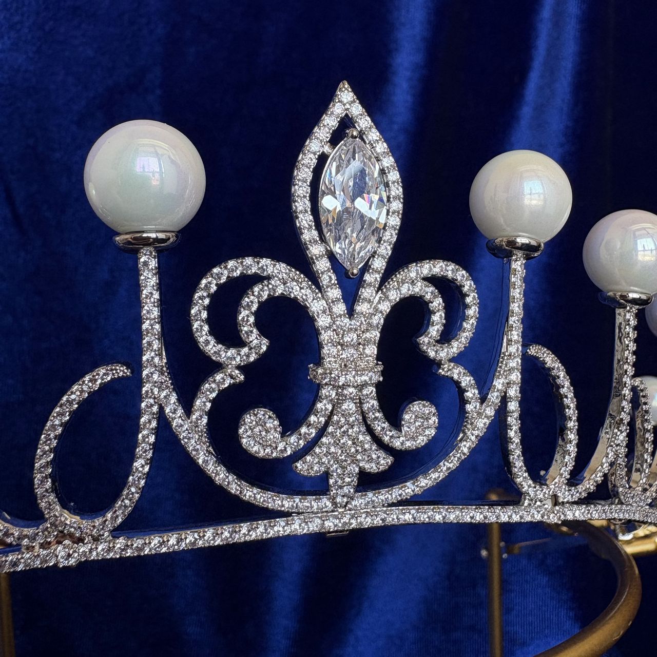 Queen Letizia of Spain Pearl Fleur de Lys Tiara