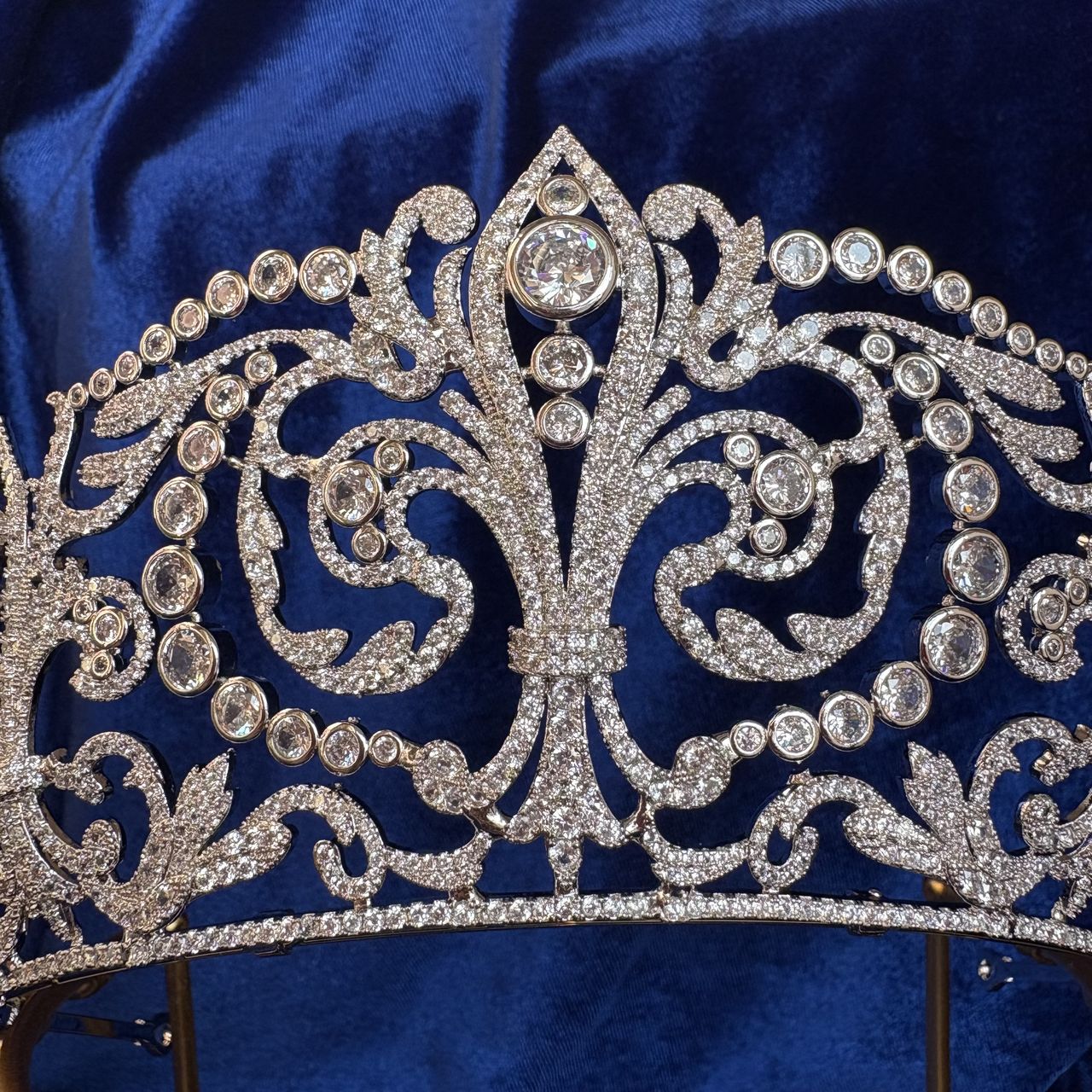 Queen Victoria Eugenie of Spain Fleur de Lys Tiara Replica - Spanish Crown