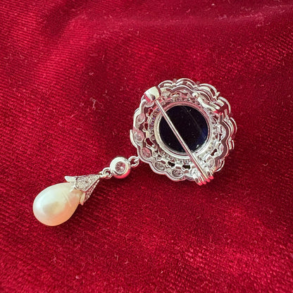 Empress Feodorovna Sapphire Brooch