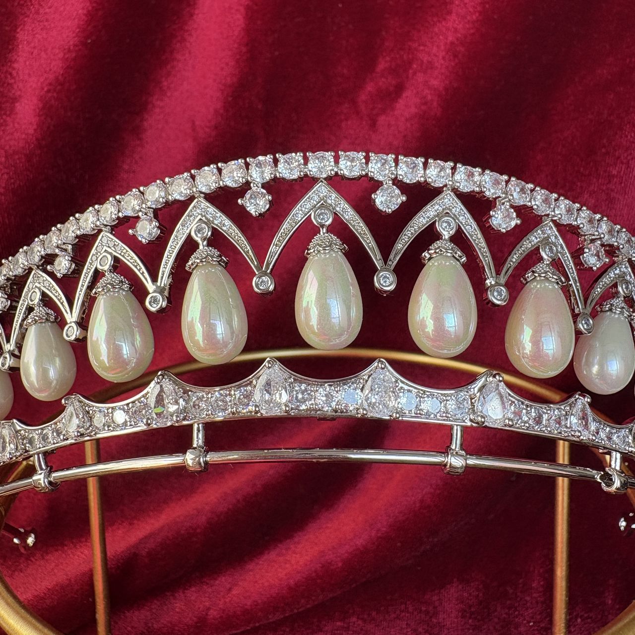 Empress Alexandra Feodorovna's Drop Pearl Tiara Replica