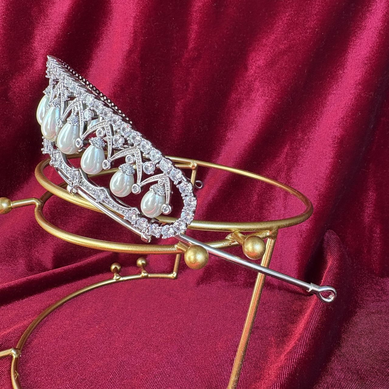 Empress Alexandra Feodorovna's Drop Pearl Tiara Replica