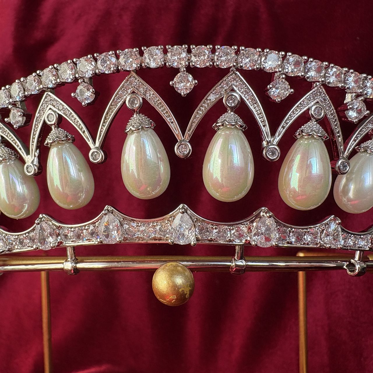 Empress Alexandra Feodorovna's Drop Pearl Tiara Replica