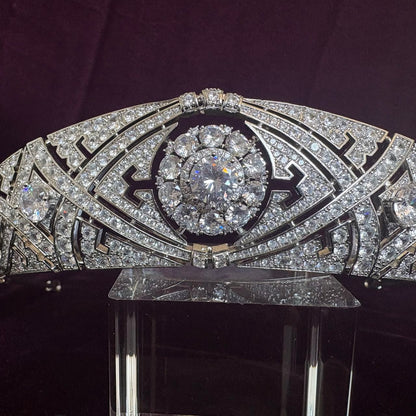 Meghan Markle Wedding Tiara Replica | Queen Mary Diamond Bandeau Filigree