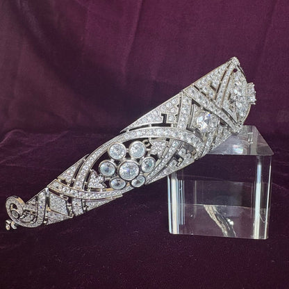 Meghan Markle Wedding Tiara Replica | Queen Mary Diamond Bandeau Filigree