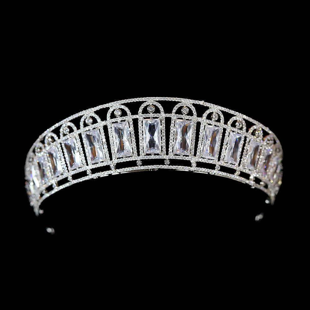 The Russian Aquamarine Kokoshnik Tiara - Empress Alexandra - Royal Replica Jewel - Royal Bridal Tiara Wedding Headpiece