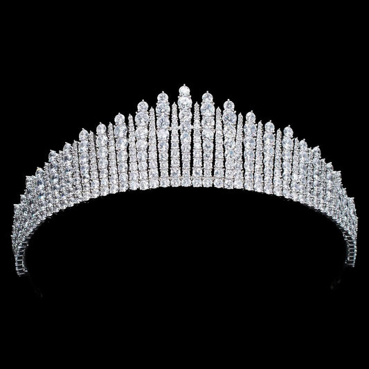 The Fife Fringe Tiara Royal Bridal Tiara Wedding Headpiece - British Royal Family Queen Elizabeth II The Crown