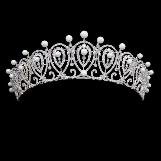 Queen Maria Christina's Pearl & Diamond Tiara