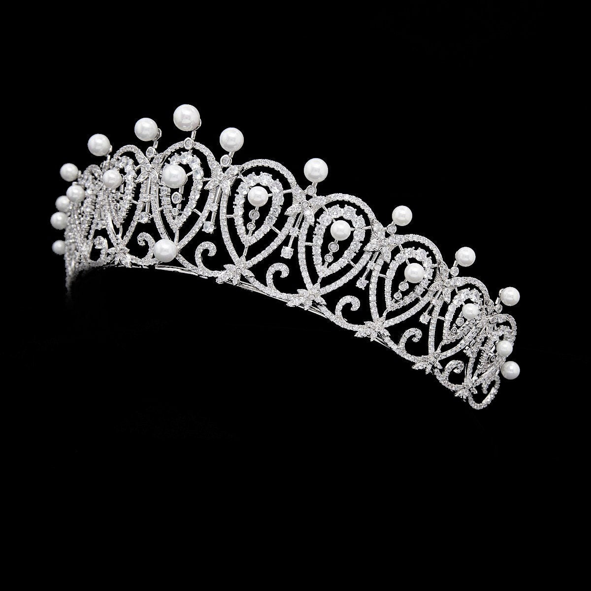 Queen Maria Christina's Pearl & Diamond Tiara