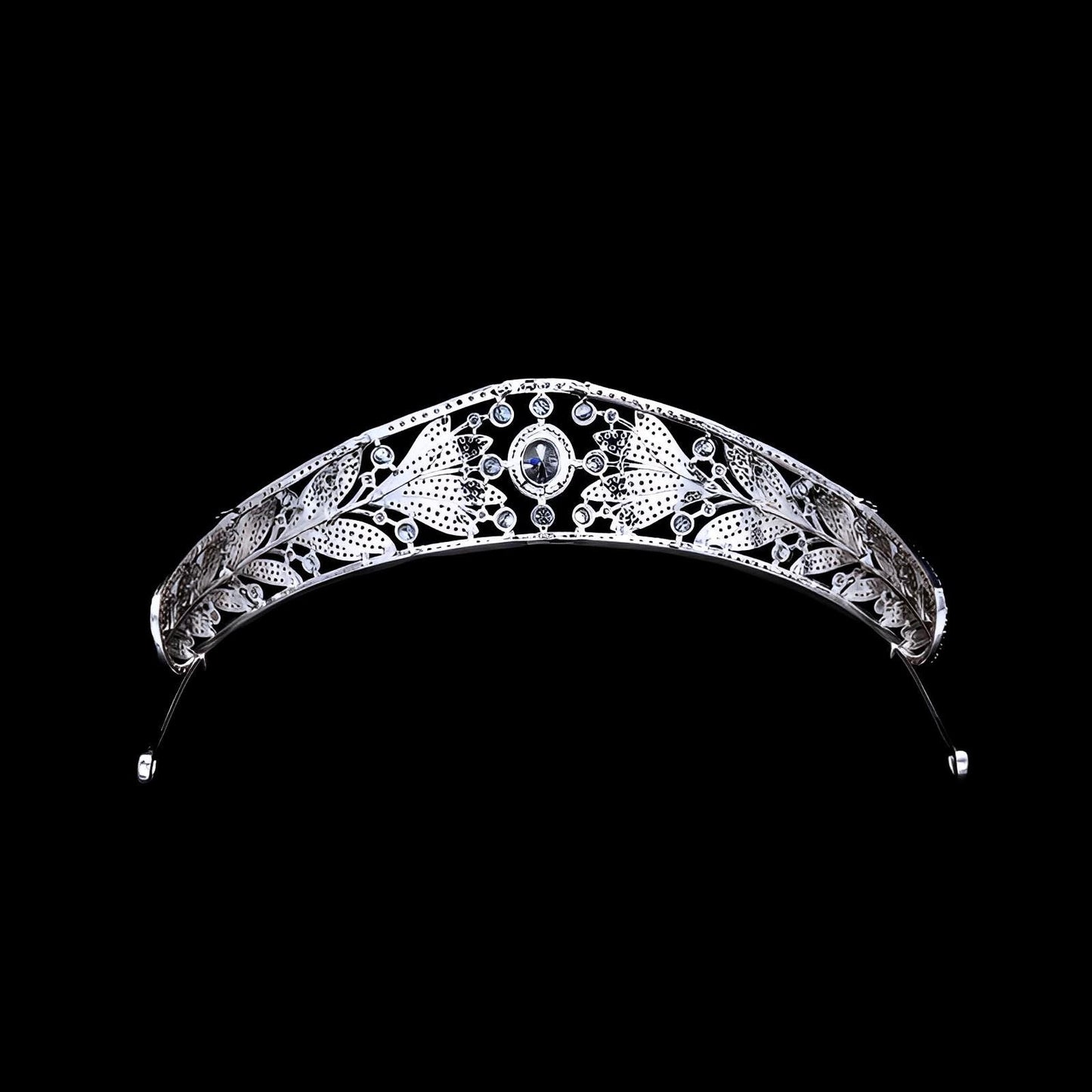 Simulated Diamond CZ Wedding Crown Grand Duchess Adelaide's Royal Tiara Ultra Reflective Heirloom Quality Bridal Crown Elegant Classic Style