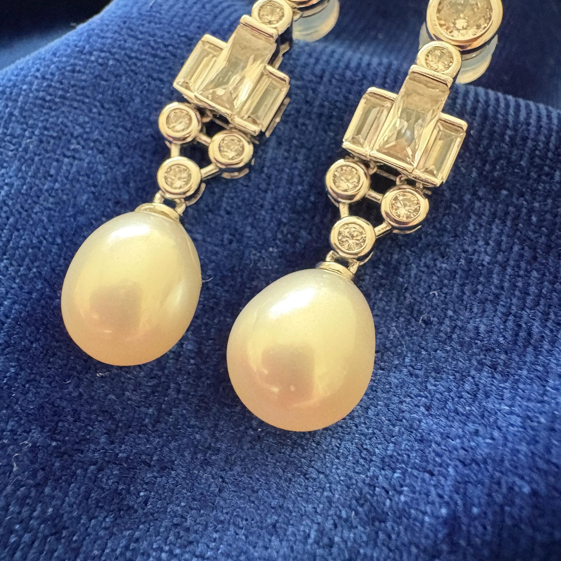 Drop Pearl Earrings Cubic Zirconia Statement 925 Sterling Silver Formal Classic Style Daily Delicate Gift for Christmas Studs Pearl Jewelry