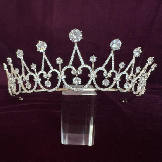 Elegant Minimal Wedding Crown Cosmic Dainty Bridal Tiara Ethereal Goddess Celestial Diadem Victorian Queen Style Regal Tiara