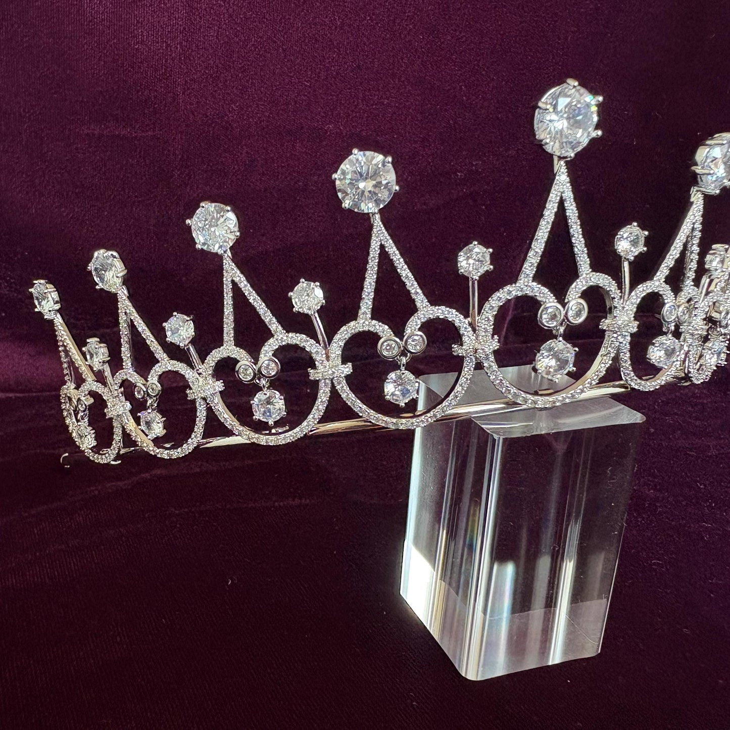 Elegant Minimal Wedding Crown Cosmic Dainty Bridal Tiara Ethereal Goddess Celestial Diadem Victorian Queen Style Regal Tiara