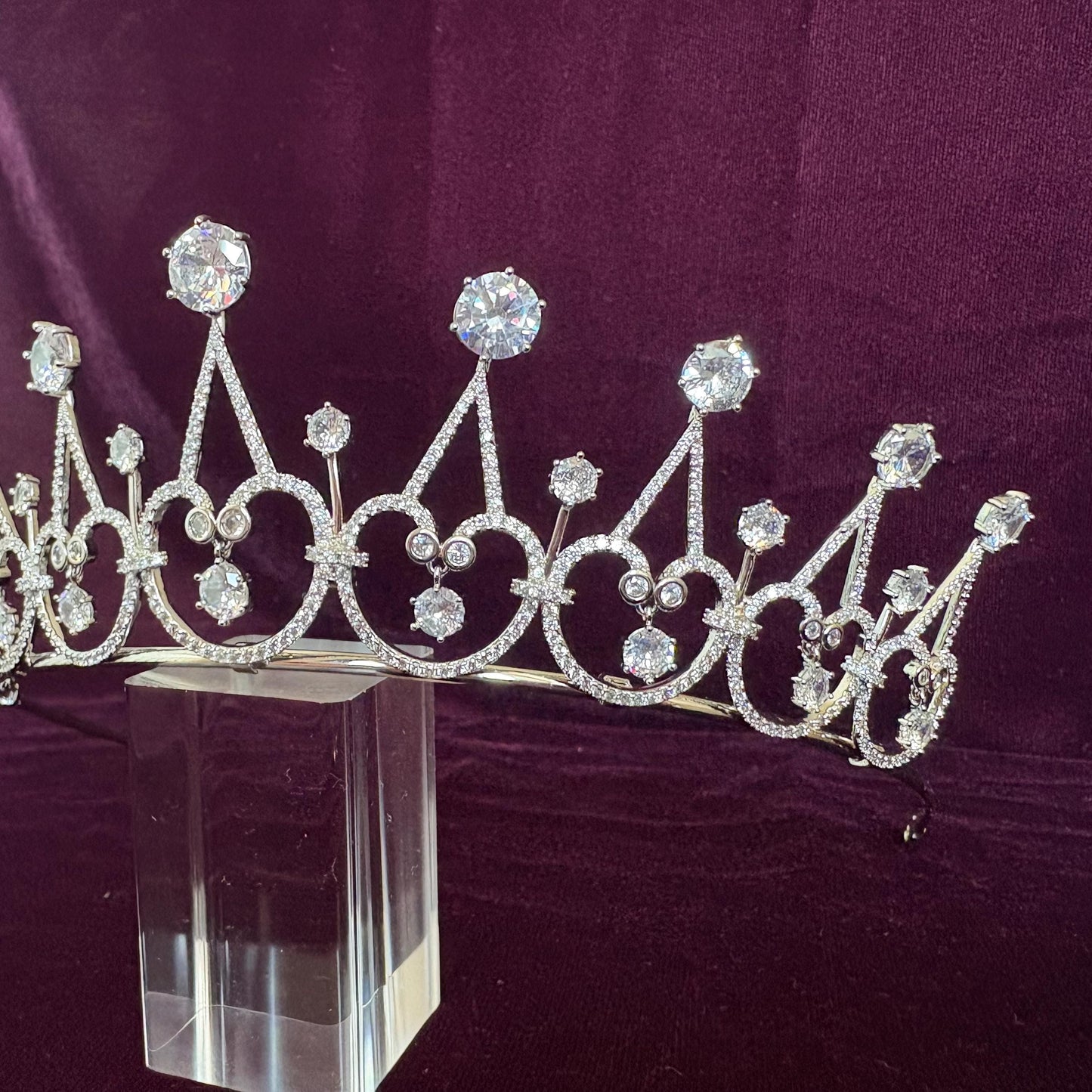 Elegant Minimal Wedding Crown Cosmic Dainty Bridal Tiara Ethereal Goddess Celestial Diadem Victorian Queen Style Regal Tiara