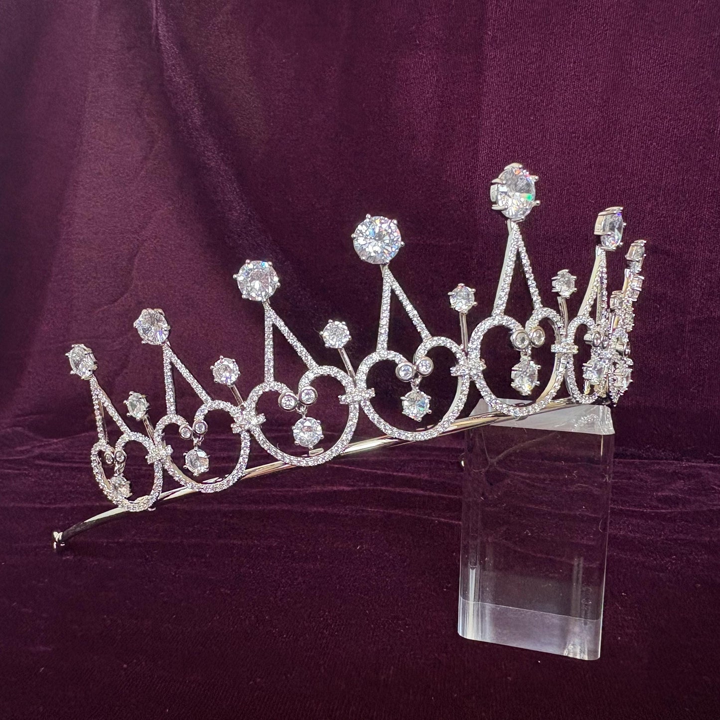 Elegant Minimal Wedding Crown Cosmic Dainty Bridal Tiara Ethereal Goddess Celestial Diadem Victorian Queen Style Regal Tiara