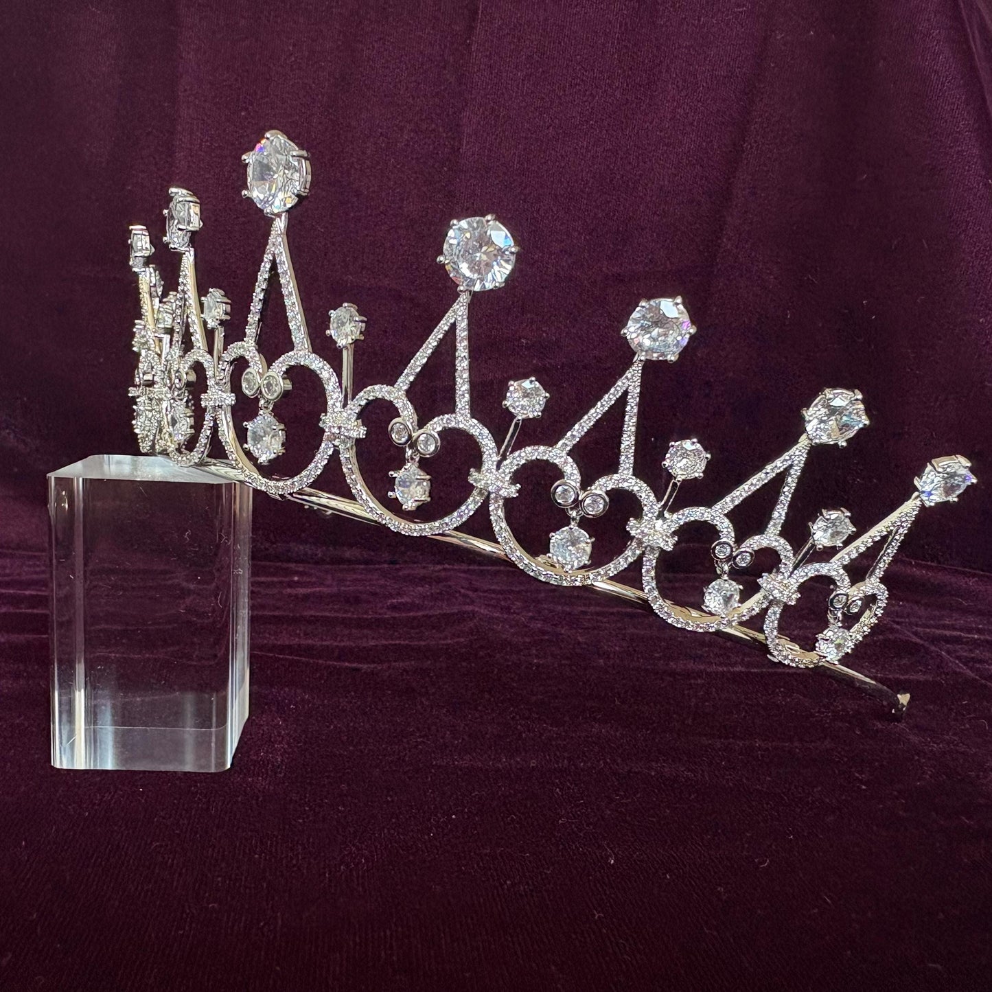 Elegant Minimal Wedding Crown Cosmic Dainty Bridal Tiara Ethereal Goddess Celestial Diadem Victorian Queen Style Regal Tiara
