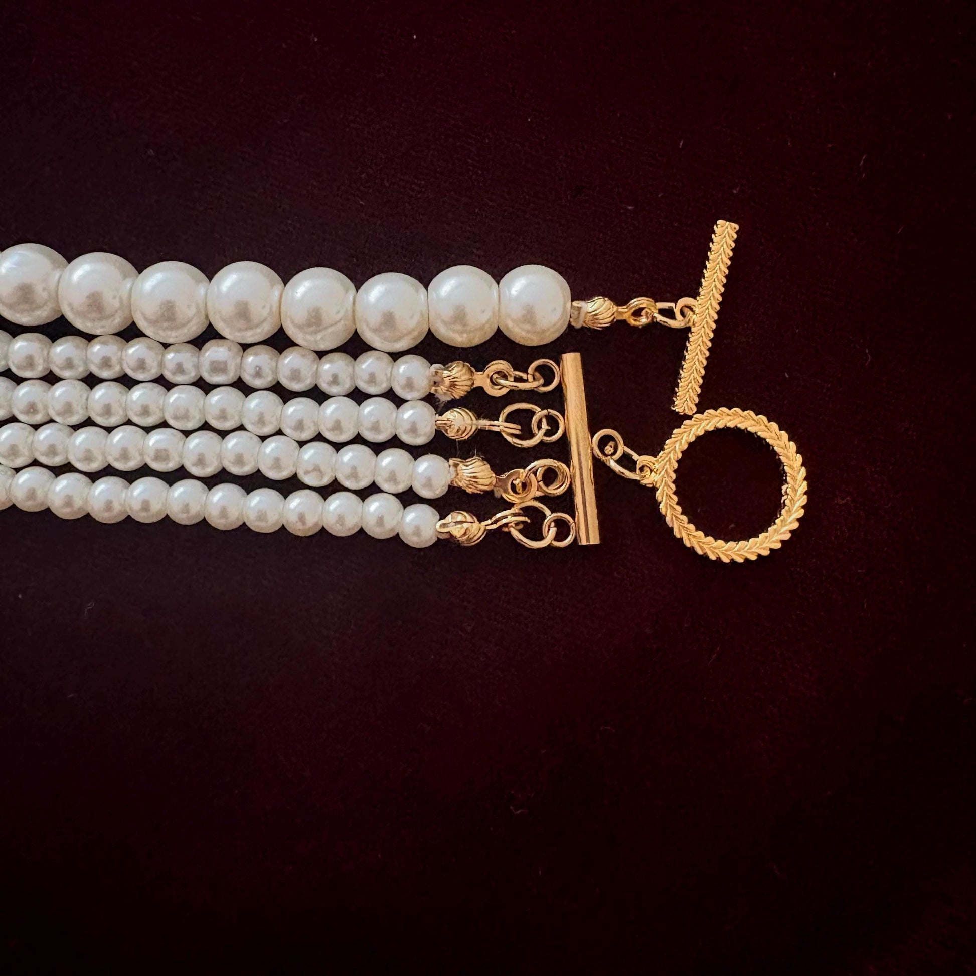 Art Deco Long Pearl Necklace Vintage Inspired Old Glam with Tassel Royal Court Style Gold Plated Clasp White Glass Pearls