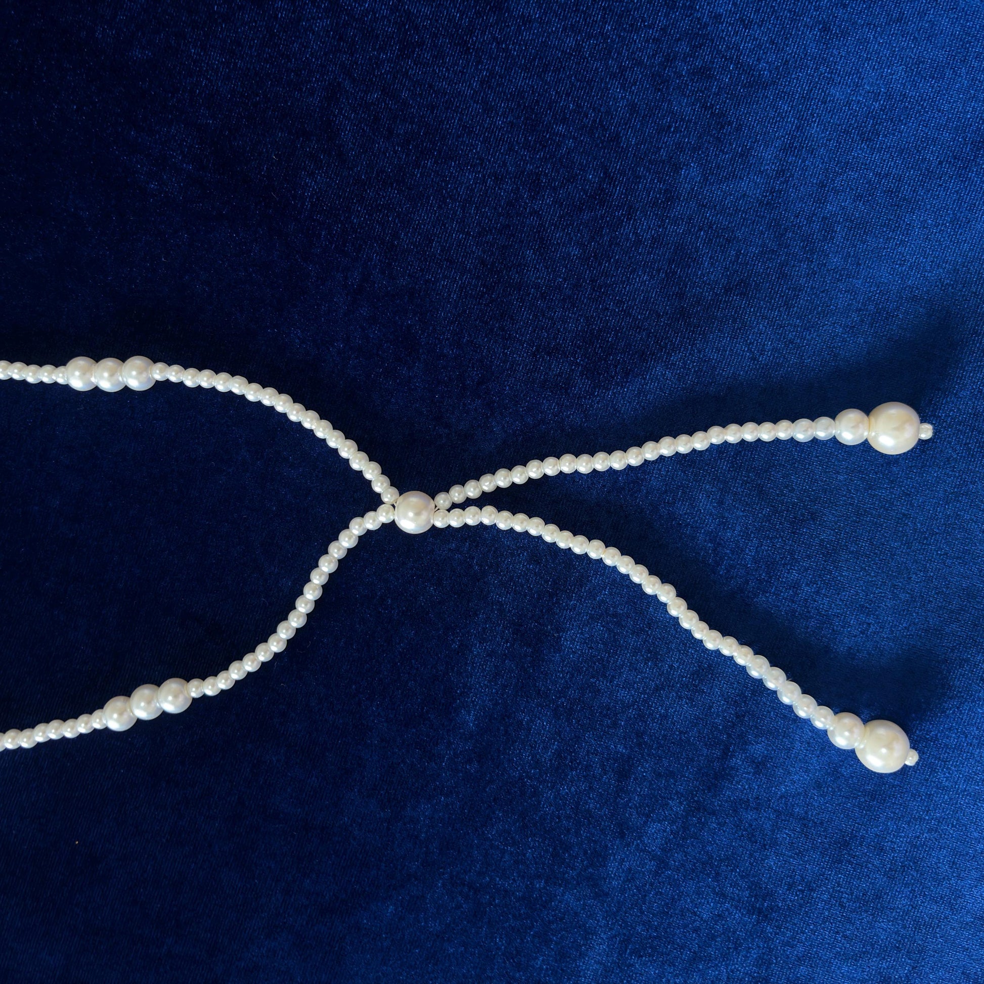 Y-Necklace Majorica White Pearl Long Necklace Y Style Classic Elegant Dainty Necklace wit Gold Plated T Clasp