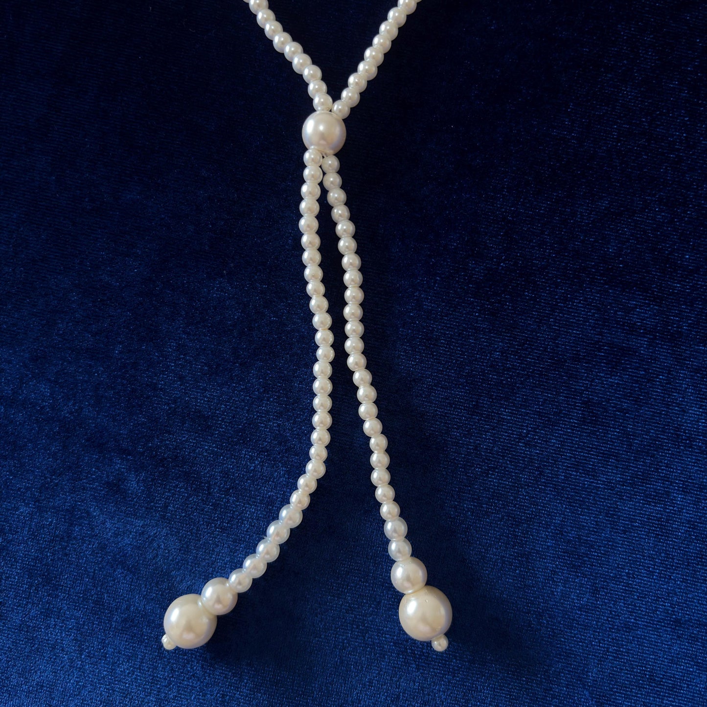 Y-Necklace Majorica White Pearl Long Necklace Y Style Classic Elegant Dainty Necklace wit Gold Plated T Clasp